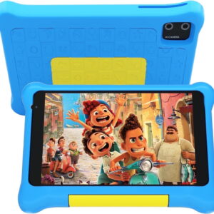 Kids Tablet 7 inch, Android 13 allwinner Go Quad Core, 5GB RAM + 32GB ROM, 128GB Expansion, HD Display, Wi-Fi, Children Tablet with Parent Control - Blue