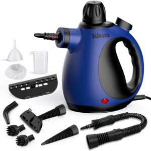 Klona Steam Cleaner, Multi-Purpose Handheld with 10 Accessories for Removing Steam Cleaner for All Dirt, Upholstery Furniture, Sofa, Tiles, Floor, Window, Car, Upholstery, Bathroom