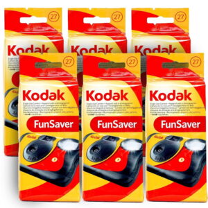 Kodak 35mm One-Time-Use ISO-800 Disposable Camera w/ Flash (27 Exp, 6 Pack)