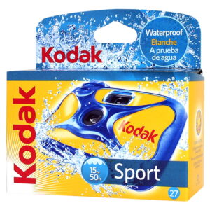 Kodak 8004707-k Sport Waterproof [50/15 M] 35mm One-Time-Use Disposable Camera [ISO-800]