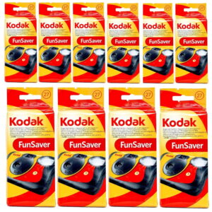 Kodak 8617763 35mm Disposable Camera, ISO-800, Flash, 27 Exp, 10 Pack