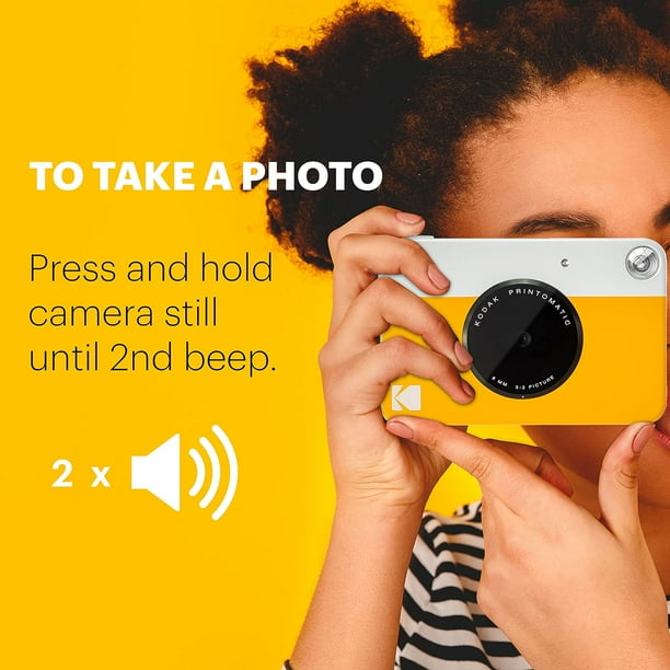 Kodak Printomatic Instant Print Camera - Prints on Zink 2" x 3" Photo Paper (Gray)