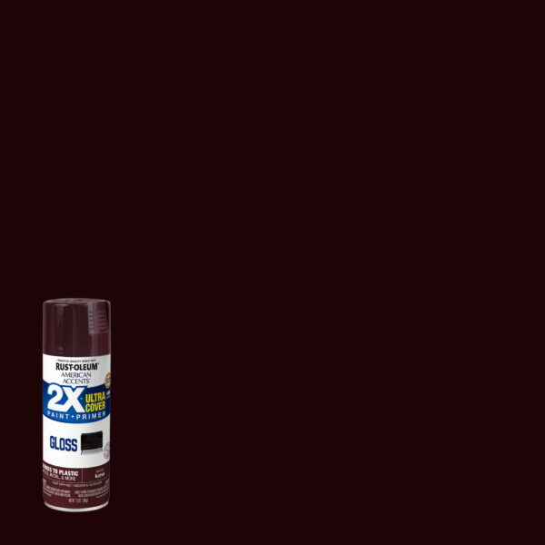 Kona, Rust-Oleum American Accents 2X Ultra Cover Gloss Spray Paint- 12 oz, 6 Pack Kona, Rust-Oleum American Accents 2X Ultra Cover Gloss Spray Paint- 12 oz, 6 Pack