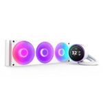 KRAKEN ELITE RGB 360 WHITE AIO LIQUID COOLER WITH IPS LCD & STATIC PRESSURE FANS Intel Socket LGA 1851, 1700 & 1200/115X AMD Socket AM5, AM4