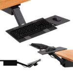 KT2 Keyboard Tray Under Desk Adjustable Height - Standing Desk Keyboard Tray Sit Stand Keyboard Drawer under desk slide out best Under Desk Keyboard