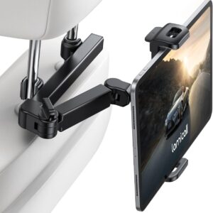 Lamicall Car Headrest Tablet Holder - [Extension Arm] Adjustable iPad Car Mount for Back Seat, Road Trip Essentials for Kids, 4.7-11" Tablet iPad Pro, Air, Mini, Galaxy, Fire,...