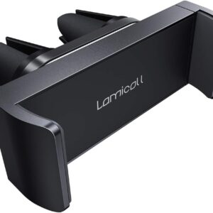Lamicall Car Phone Holder, Air Vent Clip Mount - Universal Cell Phone Stand Holder Hand Free Cradle, for iPhone 16 15 14 13 12 Pro Max Mini XS XR Plus SE, All 4.7-6.5''...