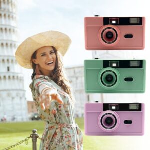 lanema 35mm Camera Not Disposable Reusable Camera 135 Film Fool With Flash Light