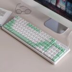 Langtu GK102 Type-C Wired Gaming Keyboard,Gold Switches Mechanical Keyboard, ABS Keycaps,19 Rainbow LED Backlight Effects,Full Anti-Ghosting (102Keys,