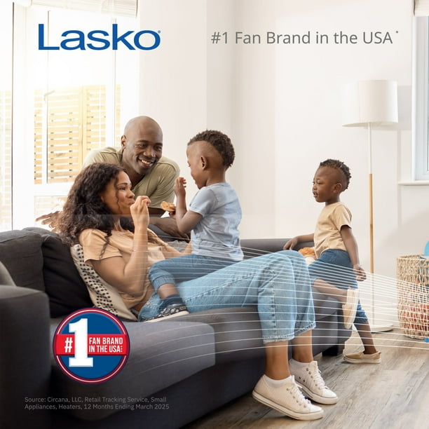 Lasko Wind Machine 20" Pivoting Floor Fan with 3 Speeds, 23" H, Gray, A20301, New