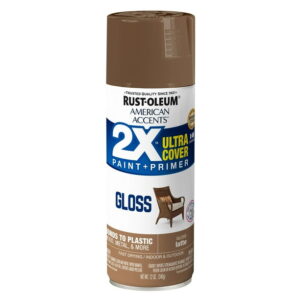 Latte, Rust-Oleum American Accents 2X Ultra Cover Gloss Spray Paint- 12 oz, 6 Pack