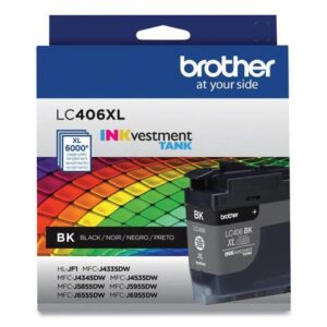 LC406XLBKS INKvestment High-Yield Ink 6.000 Page-Yield Black