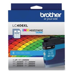 LC406XLCS INKvestment High-Yield Ink 5000 Page-Yield Cyan