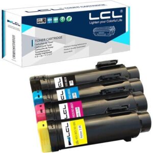 LCL Compatible for Dell H625 H825 S2825 H625cdw,H825cdw,S2825cdn,593-BBOW 593-BBOX 593-BBOY 593-BBOZ (4-Pack,Black Cyan Magenta Yellow) Toner