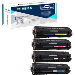 LCL Remanufactured for Samsung CLT-506L CLT-506S CLT-K506L CLT-K506S CLT-C506L CLT-M506L CLT-Y506L High Yield (4-Pack,Black Cyan Magenta Yellow) Toner