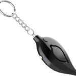 Leaf Shape Metal Safe Sound Personal Alarm 130dB Emergency Safety and Self Defense Security Alarm Keychain with LED Light for Women, Kids, Elderly