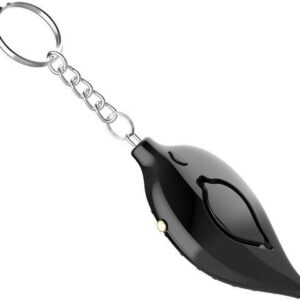Leaf Shape Metal Safe Sound Personal Alarm 130dB Emergency Safety and Self Defense Security Alarm Keychain with LED Light for Women, Kids, Elderly