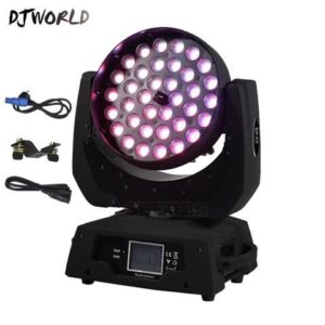 LED 36x18W Zoom LED RGBWA+UV Moving Head Zoom Wash DJ Light Render 6 Color In Hall Stage Disco Bar Night Club