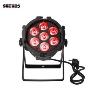 LED Par 7x18W Light aluminum cast RGBWA+UV dmx stage Light fixture Profession For home entertainment lamp