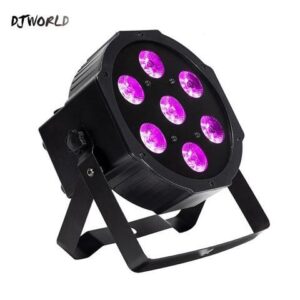 LED Par 7x18W RGBWA+UV 6IN1 Profession Stage Light DMX512 Effect Light For Disco DJ Music Party Club Dance Floor