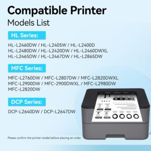 LEMERO UEXPECT Compatible for TN830XL Toner for Brother Printer Replacement for TN830XL TN 830XL TN-830XL Toner use with HL-L2460DW DCP-L2640DW HL-L2405W MFC-L2820DW HL-L2400D...