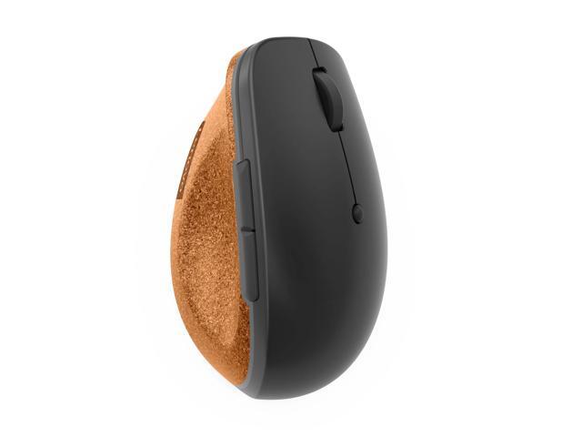 Lenovo Go Wireless Vertical Mouse - Optical - Wireless - 2.40 GHz - Storm Gray - USB Type A - 2400 dpi - Scroll Wheel - 6 Button(s) - 3 Programmable