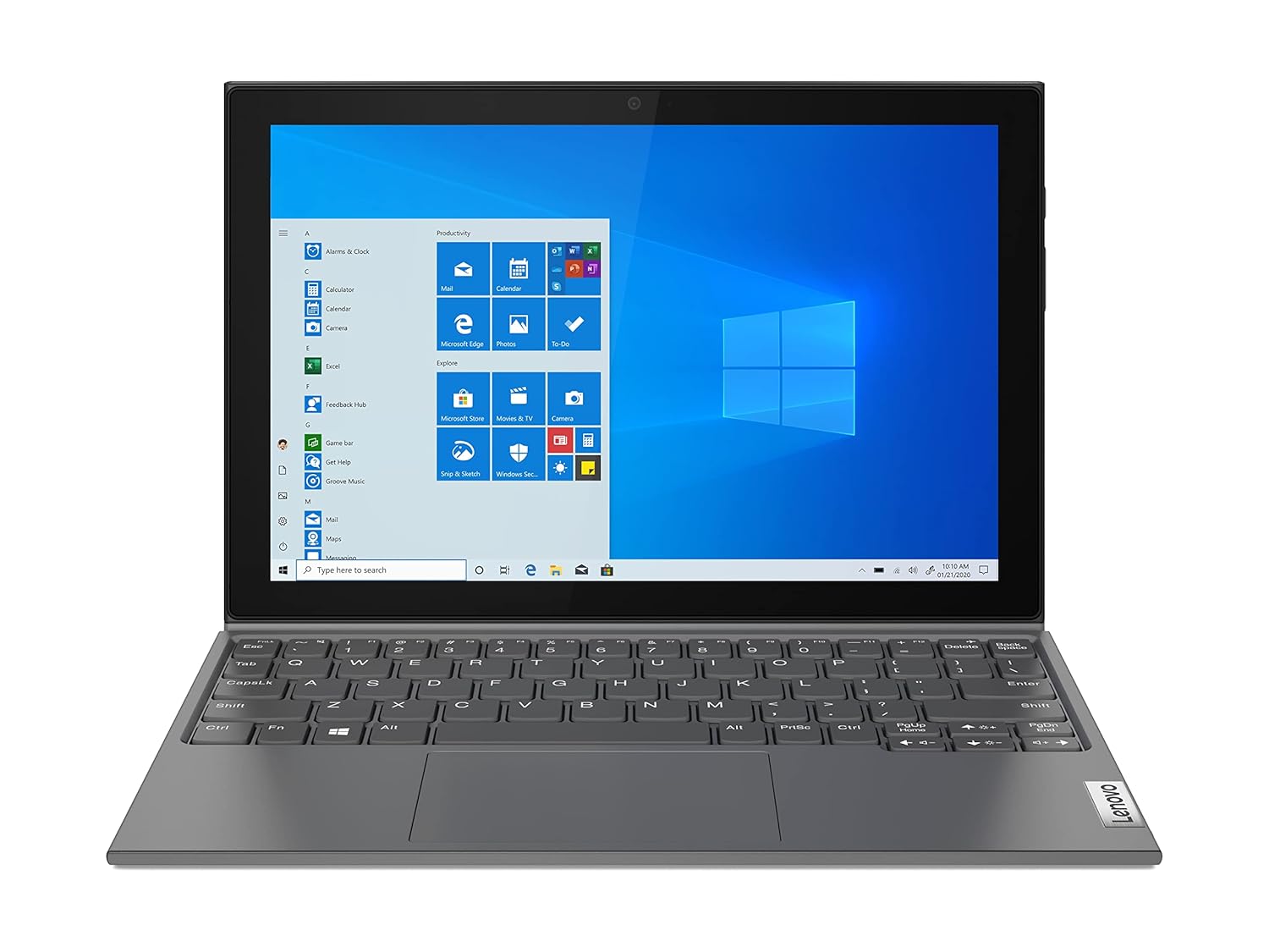 Lenovo IdeaPad Duet 3i 10.3" Touchscreen Intel Celeron N4020, 2-in-1 Laptop, Windows 11 Home S Mode + Includes 1-Year Microsoft 365 Personal - 82AT00KJCC