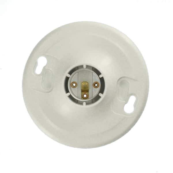 Leviton Plastic Keyless Lamp Holder 8829-CW4 R50-08829-CW4