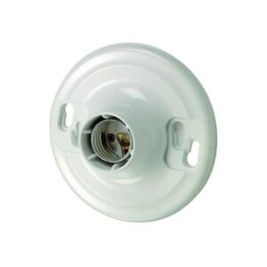 Leviton Plastic Keyless Lamp Holder 8829-CW4 R50-08829-CW4