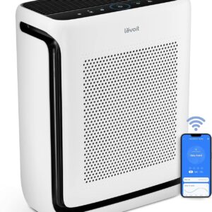 LEVOIT Air Purifiers Large Room bedroom Home Up to 1878 ft²with Washable Filters, Smart WiFi Air Quality Monitor, HEPA sleep mode and Auto mode, Removes Allergies, Pet Hairs,...
