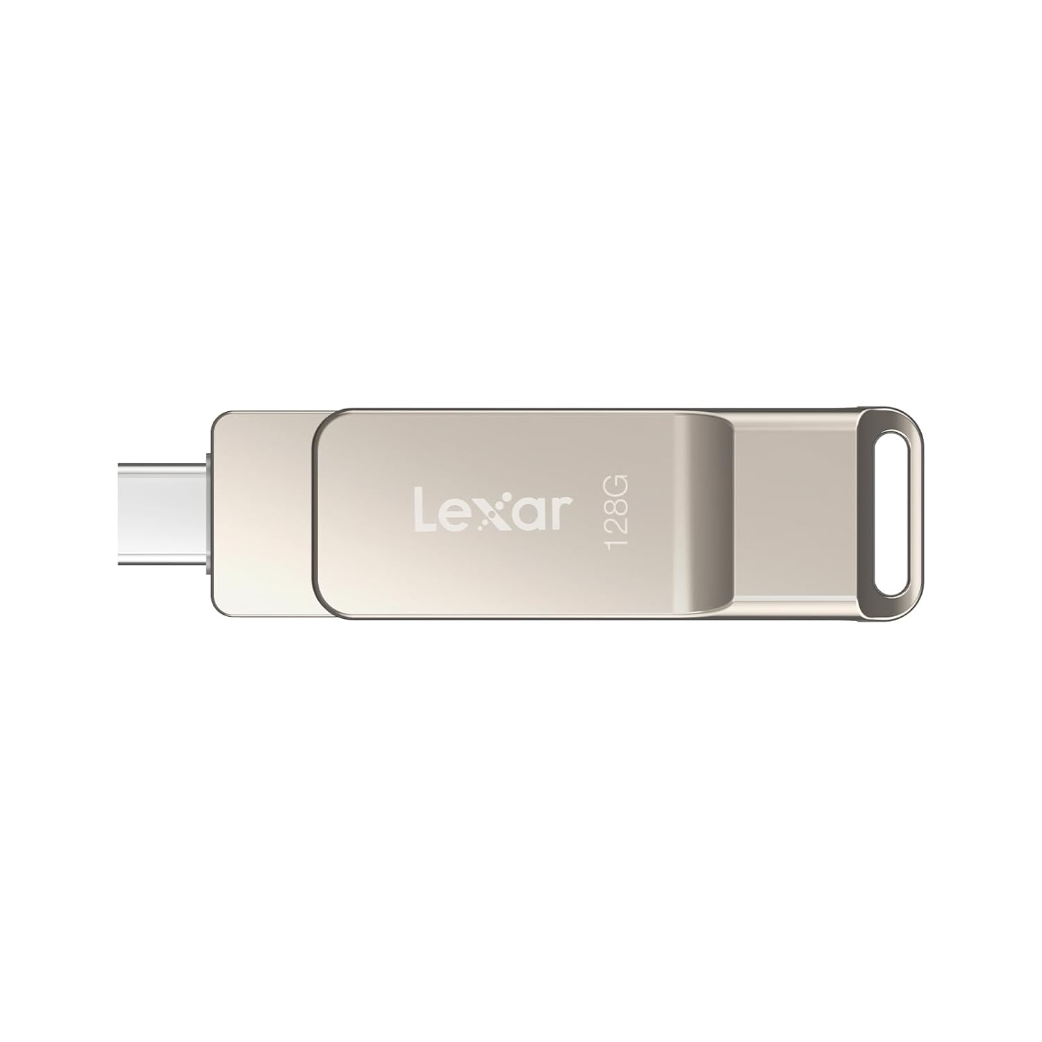 Lexar D40E 128GB Dual Drive USB 3.2 Gen 1 Type-C™ Jump Drive, USB-C Flash Drive Metal Housing Swivel Design Thumb Drive