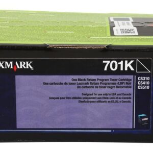 Lexmark 70C10K0 Return Program Toner Cartridge - Black
