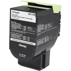 Lexmark 80C1HK0 High Yield Return Program Toner Cartridge - Black