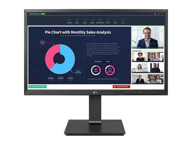 LG 24BP750C-B 23.8" Class FHD IPS Monitor with Built-in Full HD Webcam