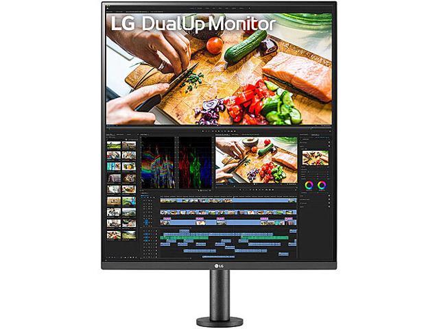 LG 28" (27.6" Viewable) 60 Hz Nano IPS SDQHD 16:18 DualUp Monitor with Ergo Stand and USB Type-C 5 ms (GtG at Faster) Flat Panel 28MQ780-B