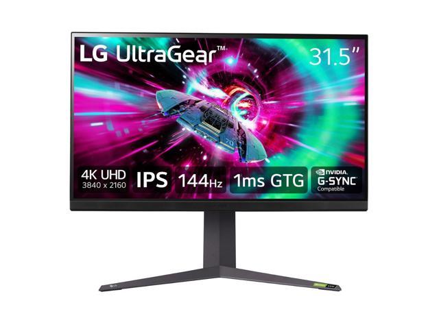 LG 32" 144 Hz IPS UHD Gaming Monitor FreeSync Premium & G-Sync Compatible 3840 x 2160 (4K) DCI-P3 95% (CIE1976) UltraGear 32GR93U-B Tilt/Height/Pivot