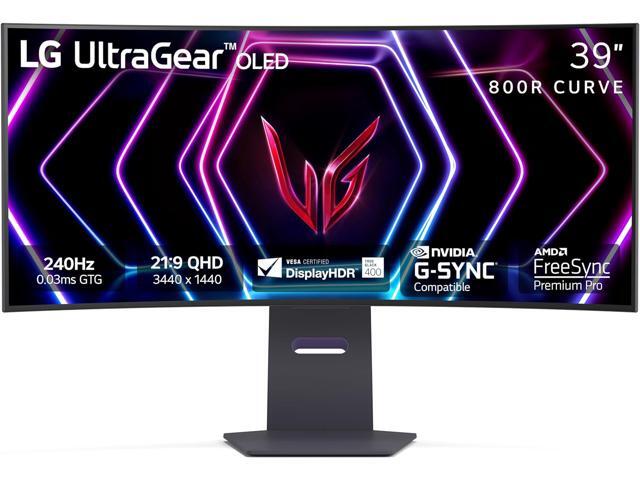 LG 39.6" 240 Hz OLED WQHD Gaming Monitor FreeSync Premium Pro & G-Sync Compatible DCI-P3 98.5% (CIE1976) HDMI, DisplayPort, USB, Audio UltraGear