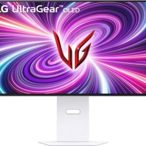 LG UltraGear 32" 4K UHD 3840x2160 OLED Dual-Mode UHD 240Hz / FHD 480Hz 0.03ms (GtG) Height Adjustable 2x HDMI 2.1 1x DisplayPort 1.4 Gaming Monitor,
