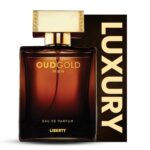 Liberty Oud Perfume for Men, 1.7 Oz Oud Gold Perfumes Long-Lasting Eau de Parfum, Luxury Woody Fragrance for Men, Perfume Spray