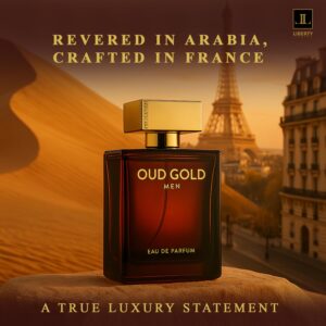 Liberty Oud Perfume for Men, 1.7 Oz Oud Gold Perfumes Long-Lasting Eau de Parfum, Luxury Woody Fragrance for Men, Perfume Spray