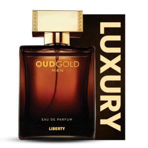 Liberty Oud Perfume for Men, 1.7 Oz Oud Gold Perfumes Long-Lasting Eau de Parfum, Luxury Woody Fragrance for Men, Perfume Spray