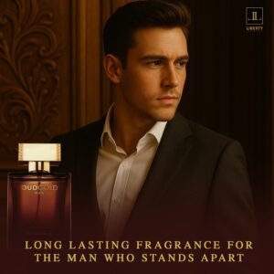 Liberty Oud Perfume for Men, 1.7 Oz Oud Gold Perfumes Long-Lasting Eau de Parfum, Luxury Woody Fragrance for Men, Perfume Spray