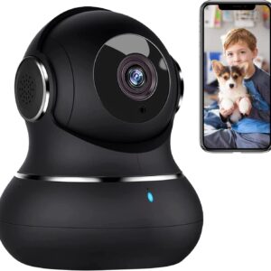 Little elf Camera, Litokam 2K Pet Camera with 360° Motion Tracking, IR Night Vision, 2-Way Audio, [2024 New] Indoor Security Camera, WiFi Camera for Baby Monitor, Home Wireless...