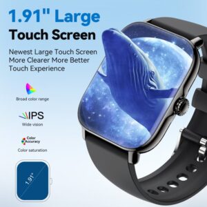 Llkboha Bluetooth Calling Smartwatch, 300 Hour Battery Life, 15mm Silicone Sport Band