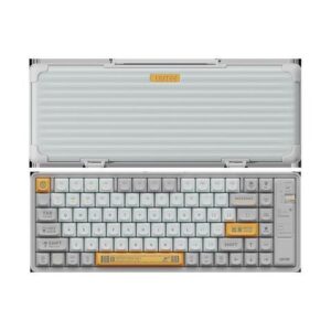 Lofree 84 Keys BT Retro Wireless Keyboard Portable Mechanical Keyboard With Protective Cover - Grey