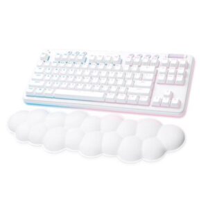Logitech G G715 Wireless Mechanical Gaming Keyboard with LIGHTSYNC RGB, LIGHTSPEED, Clicky Switches (GX Blue), and Keyboard Palm Rest, PC/Mac