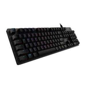 Logitech G512 LIGHTSYNC RGB Mechanical wired Gaming Keyboard, Carbon Fiber English Layout GX Switches, Aircraft Grade Aluminum Alloy, 26 Keys
