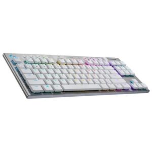 Logitech G913 TKL LIGHTSPEED Wireless RGB Mechanical Keyboard, Dedicated Media Keys, 87 Keys, Aluminum Faceplate, Low Profile Switches, RGB Light