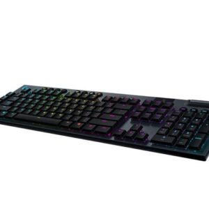 Logitech G915 LIGHTSPEED RGB Mechanical Gaming Keyboard, Low Profile Clicky Key Switch, LIGHTSYNC RGB, Advanced LIGHTSPEED Wireless and Bluetooth