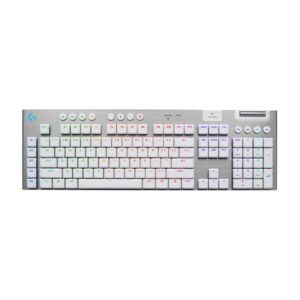 Logitech G915 X LIGHTSPEED Low profile Wireless Mechanical Gaming Keyboard - GL Brown Tactile Switches, RGB Backlighting - White